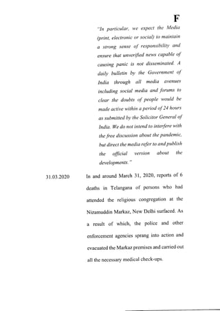 Petition filed in supreme court seeking action against media for communalizing nizamuddin markaz issue