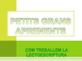 PETITS GRANS APRENENTS COM TREBALLEM LA LECTOESCRIPTURA 