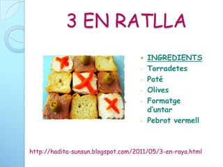 PORQUETS DE XOCOINGREDIENTS