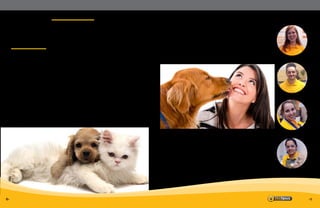 toda semana não é pra todos, mas
ainda assim o número é grande: 52%
dos animais tomam banho pelo menos
uma vez por quinzena. Todos esses
números provam o óbvio: os animais
de estimação fazem parte da nossa
vida. Mas gostamos mais deles do que
dos nossos próprios semelhantes?
Existem muitos exemplos nos Es-
tados Unidos de cachorros mortos
por policiais em apreensões de seus
donos. Segundo o FBI, nos EUA, cerca
de 400 civis são mortos por ano em
confrontos com a polícia, já com cães
o número é indefinido pela agência.
Em uma contagem feita por Merrit
Clifton, do site Animals 24-7, de 300
a 500 cães morrem por ano em ocor-
rências policiais. Para muitas pessoas
imaginar um pobre cachorrinho levan-
do um tiro indigna muito mais do que
um ser humano na mesma situação.
Acha a citação absurda?
Dois sociólogos da Universidade de
Northeastern corroboram com a ideia
do último parágrafo quando dizem
No fim de 2013, uma pesquisa feita
pelo Ibope com mais de 10 mil pes-
soas revelou que 80% dos internautas
brasileiros têm um animal de esti-
mação em casa. Mais da metade dos
entrevistados têm um cachorro, dos
quais 28% são vira-latas.
O que mais chama atenção na pes-
quisa é o quanto é gasto por mês com
os animais: 46% gastam mais de R$
75 com os pets, com a média de gasto
mensal de cerca de R$ 100. Ou seja,
anualmente um cachorrinho pode
custar pelo menos R$ 1.200. Banho
Equipe SJC
Por que gostamos
mais de pets do que de
outras pessoas?
Pesquisas revelam que nos preocupamos mais
com animais indefesos do que com nossos
semelhantes
PetNewsPetNews
Vanessa - Vendedora
Wesley - Tosador
Roberta - Banhista
Miriam - Tosadora
CURIOSIDADE
COMPORTAMENTO
6- -7
Equipe se dedicou a campanha
do mês (hidratação), ofereceram
os serviços aos clientes
explicando seus benefícios e
sempre buscam fazer a venda
agregada tanto de serviços
quanto produtos.
Diz: Caroline Rabecchi -
Franqueada SJC
DESTAQUE
DOmês
Equipe de
São José dos
Campos
 