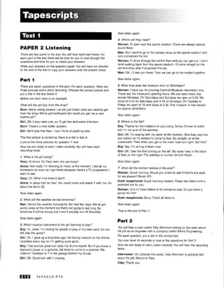 Pet practice tests plus 2 key  tapescripts