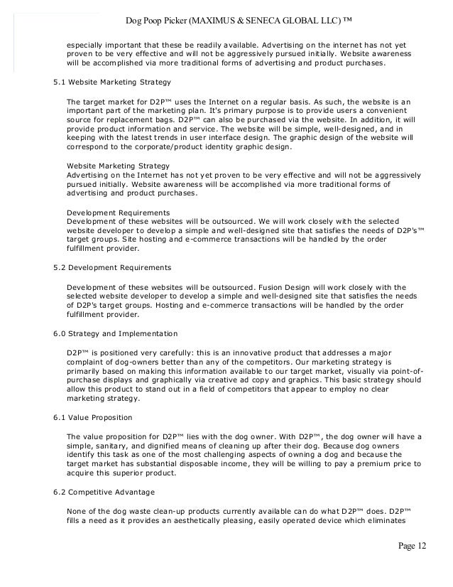 Pet food store business plan picture