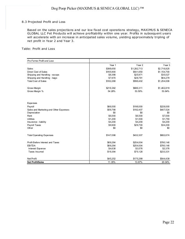 Pet products manufacturer business plan