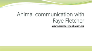 www.animalspeak.com.au
 