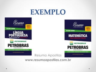 EXEMPLO 
Resumo Apostilas 
www.resumoapostilas.com.br 
 