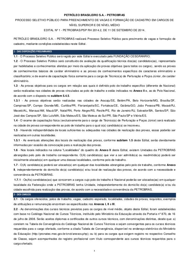 Edital concurso petrobras 2008 pdf