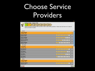 Choose Service Providers 