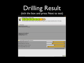 Drilling Result (tick the box and press Next to test) 