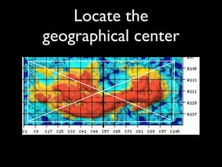 Locate the geographical center 
