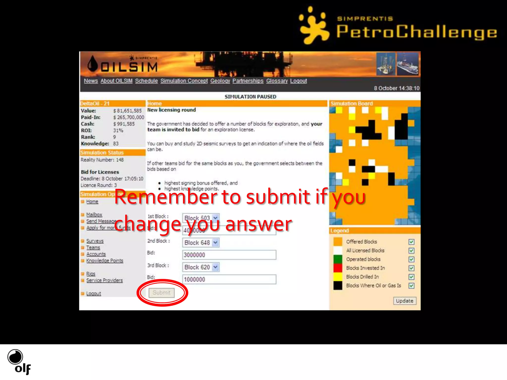 First taskFind the 3 basins in the area