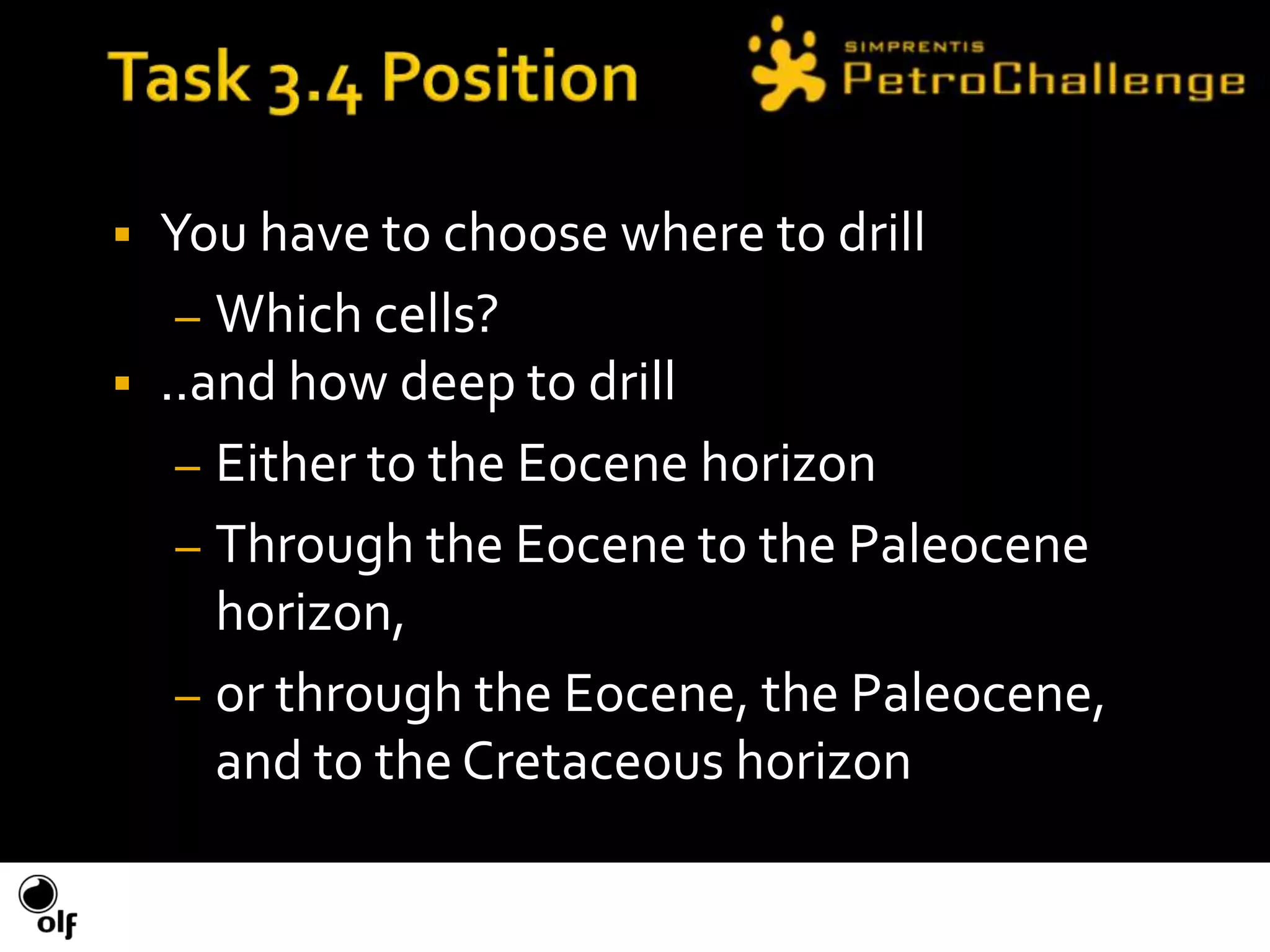 The blocks around one of the basins are on offerSecond taskBid to get a exploration licence