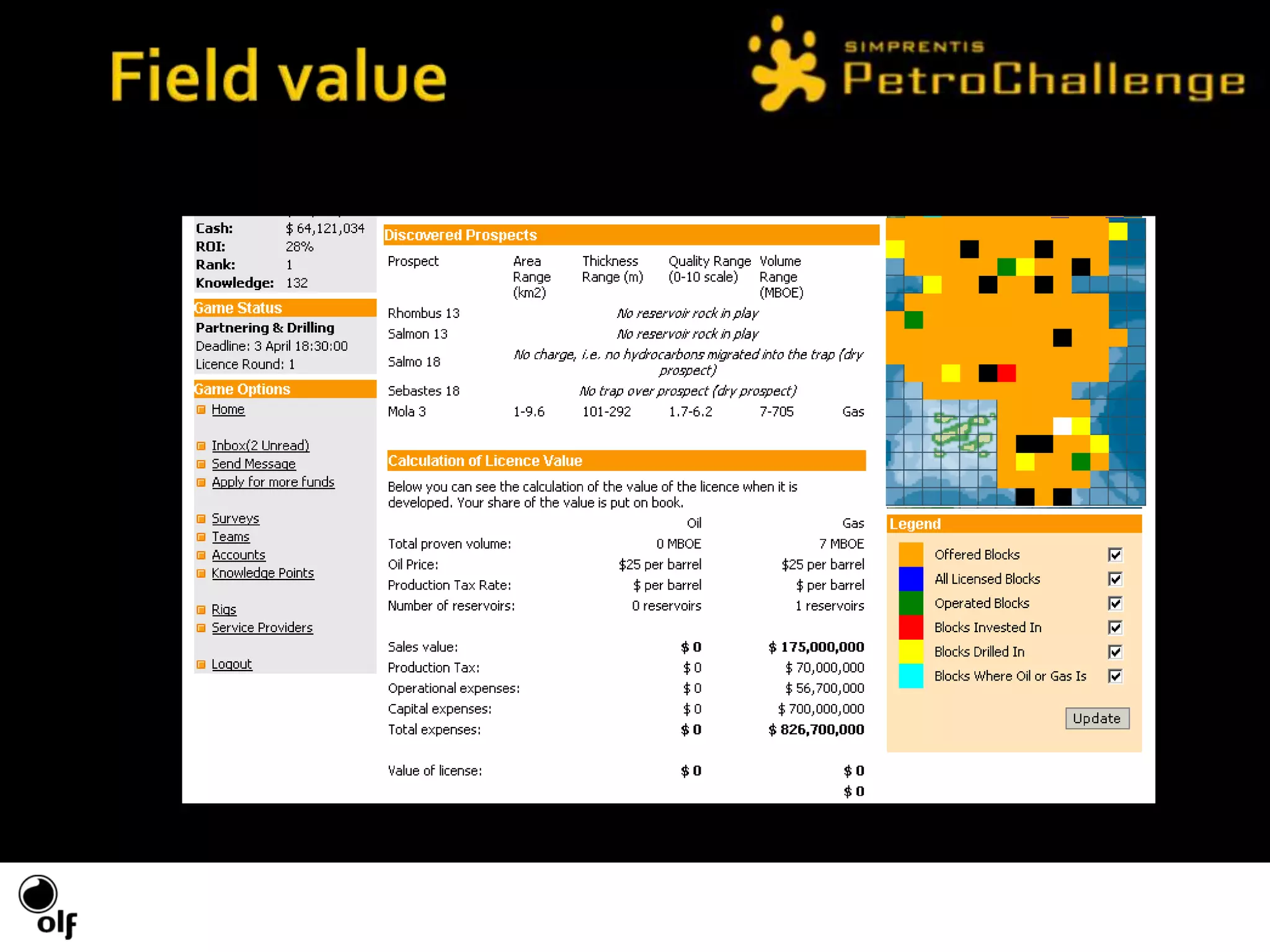 Orange indicates that the area might have all what is required