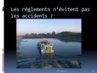 Les réglements n’évitent pas
les accidents !




                Ph LC 26/04/2012   55
 