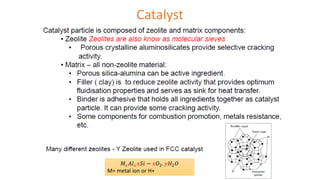 Catalyst
𝑀𝑥𝐴𝑙𝑥𝑥𝑆𝑖 − 𝑥𝑂2. 𝑦𝐻2𝑂
M= metal ion or H+
 