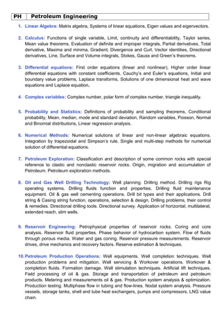 Petroleum engineering Syllabus in GATE | PDF