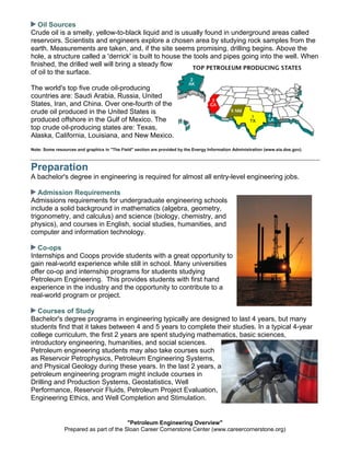 Petroleum engineering overview | PDF
