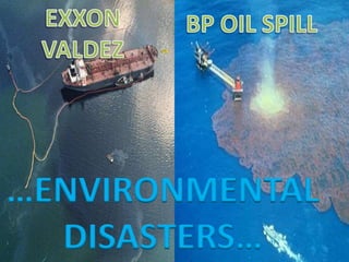 EXXON VALDEZ BP OIL SPILL …ENVIRONMENTAL DISASTERS… 