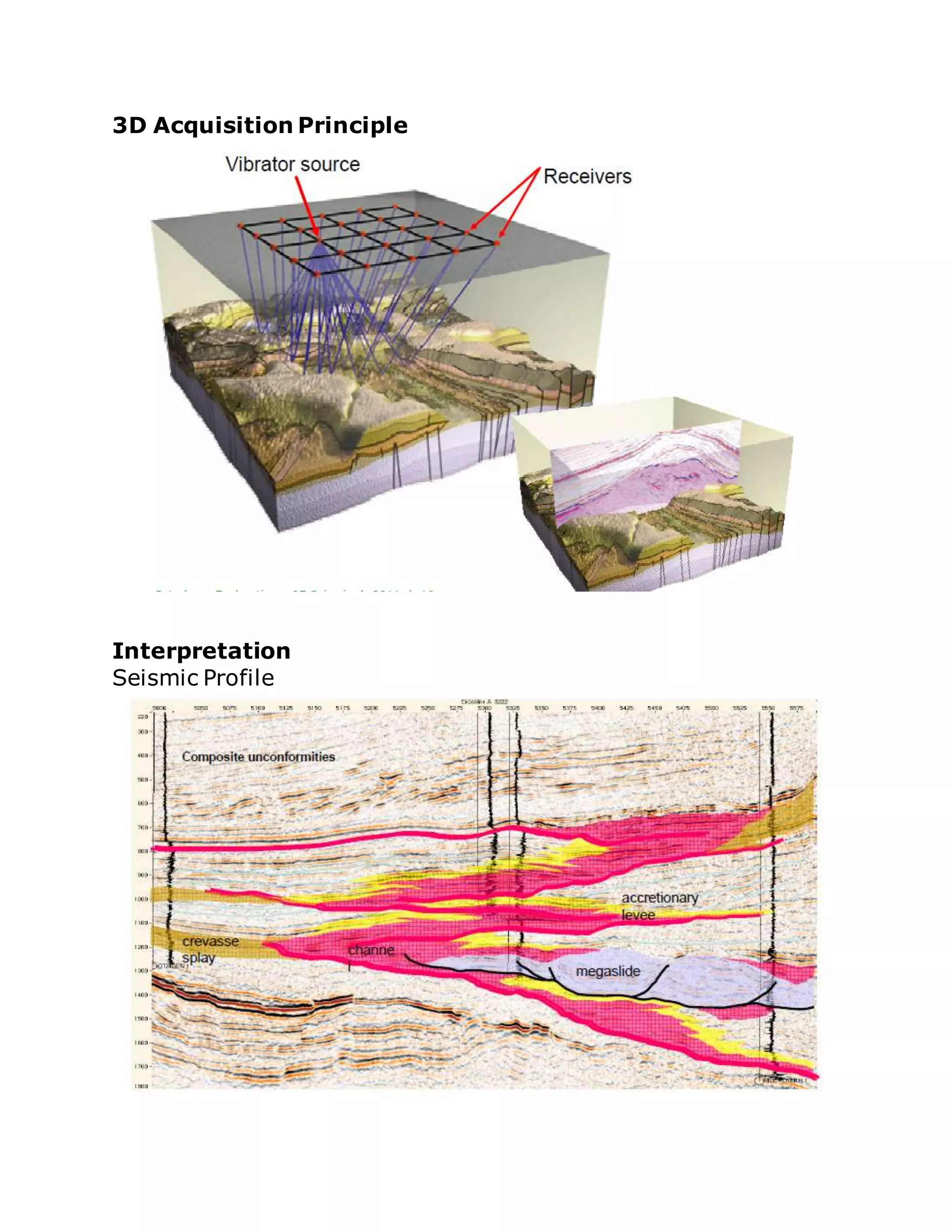 3D Acquisition Principle
Interpretation
Seismic Profile
 