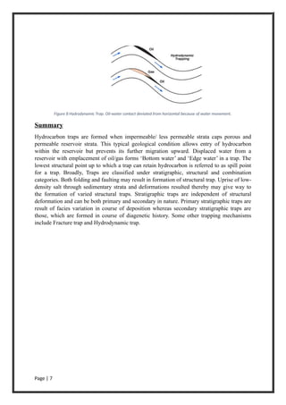 Hydrocarbon Traps || Petroleum geology Assignment | DOCX
