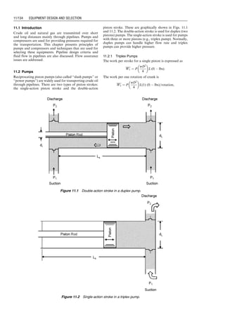 The required minimum height of packing of a packed
contactor, or the minimum number of trays of a trayed
contactor, can be determined based on Fig. 10.12.
Example Problem 10.2 Size a trayed-type glycol contactor
for a field installation to meet the following requirements:
Gas flow rate: 12 MMscfd
Gas specific gravity: 0.75
Operating line pressure: 900 psig
Maximum working pressure
of contactor:
1,440 psig
Gas inlet temperature: 90 8F
Outlet gas water content: 6 lb H2O=MMscf
Design criteria: GWR ¼ 3 gal TEG=lbm
H2O with 99.5% TEG
Solution Because the given gas is not a standard gas and
the inlet temperature is not the standard temperature,
corrections need to be made. Tables 10.9 and 10.10 give
Ct ¼ 1:01 and Cg ¼ 0:97. The gas capacity of contactor is
calculated with Eq. (10.7):
qs ¼
12
(1:01)(0:97)
¼ 12:25 MMscfd:
Figure 10.10 gives contactor diameter DC ¼ 30 in.
Figure 10.6 gives water content of inlet gas:
Cwi ¼ 50 lbm=MMscf.
The required water content of outlet gas determines the
dew-point temperature of the outlet gas through Fig. 10.6:
tdo ¼ 28 
F.
Therefore, the dew-point depression is Dtd ¼ 90  28
¼ 62 
F.
Based on GWR ¼ 3 gal TEG=lbm H2O and Dtd ¼ 62 
F,
Fig. 10.12 gives the number of trays rounded off to be
four.
Glycol Re-concentrator: Sizing the various components
of a glycol re-concentrator starts from calculating the
required glycol circulation rate:
qG ¼
(GWR)Cwiq
24
, (10:8)
where
qG ¼ glycol circulation rate, gal/hr
GWR ¼ GWR, gal TEG=lbm H2O
Cwi ¼ water content of inlet gas, lbm H2O=MMscf
q ¼ gas flow rate, MMscfd
Reboiler: The required heat load for the reboiler can be
approximately estimated from the following equation:
Ht ¼ 2,000qG, (10:9)
where
Table 10.12 Specific Gravity Correction Factors for
Packed Glycol Contactors
Gas-specific gravity (air ¼1) Correction Factor (Cg)
0.55 1.13
0.60 1.08
0.65 1.04
0.70 1.00
0.75 0.97
0.80 0.94
0.85 0.91
0.90 0.88
Source: Used, with permission, from Sivalls, 1977.
0
20
40
60
80
100
120
140
Operating Pressure (psia)
Gas
Capacity
(MMscfd)
12
15
18
20
24
30
36
42
48
54
60
66
72
OD, in.
0 200 400 600 800 1,000 1,200
Figure 10.10 Gas capacity for trayed glycol contactors based on 0.7-specific gravity at 100 8F (Sivalls, 1977).
Guo, Boyun / Computer Assited Petroleum Production Engg 0750682701_chap10 Final Proof page 130 4.1.2007 8:26pm Compositor Name: SJoearun
10/130 EQUIPMENT DESIGN AND SELECTION
 