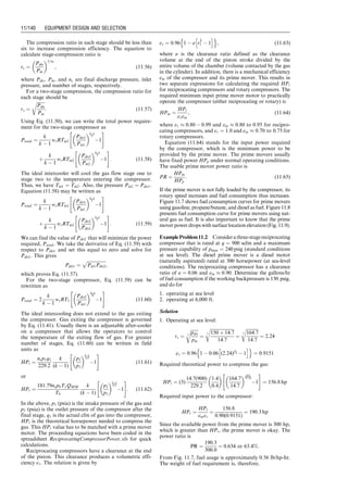 so
HPi ¼
PQth
33,000em
: (11:25)
The usual form of this equation is in p (psi) and q (gal/
min):
HPi ¼
p(12)2
  