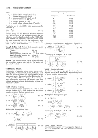 of the selected fracture half-length xf and the calculated
fracture width w, together with formation permeability
(k) and fracture permeability (kf ), can be used to predict
the dimensionless fracture conductivity FCD with Eq.
(17.10). The equivalent skin factor Sf can be estimated
based on Fig. 17.7. Then the productivity index of the
fractured well can be calculated using Eq. (17.11). Produc-
tion forecast can be performed using the method presented
in Chapter 7.
Comparison of the production forecast for the fractured
well and the predicted production decline for the unstimu-
lated well allows for calculations of the annual incremental
cumulative production for year n for an oil well:
DNp,n ¼ Nf
p,n  Nnf
p,n, (17:36)
where
DNp,n ¼ predicted annual incremental cumulative
production for year n
Nf
p,n ¼ forecasted annual cumulative production
of fractured well for year n
Nnf
p,n ¼ predicted annual cumulative production
of nonfractured well for year n.
If Eq. (17.36) is used for a gas well, the notations DNp,n,
Nf
p,n, and Nnf
p,n should be replaced by DNp,n, Nf
p,n, and Nnf
p,n,
respectively.
The annual incremental revenue above the one that the
unstimulated well would deliver is expressed as
DRn ¼ $
ð ÞDNp,n, (17:37)
where ($) is oil price. The present value of the future
revenue is then
NPVR ¼
X
m
n¼1
DRn
1 þ i
ð Þn , (17:38)
where m is the remaining life of the well in years and i is the
discount rate. The NPV of the hydraulic fracture project is
NPV ¼ NPVR  cost: (17:39)
The cost should include the expenses for fracturing fluid,
proppant, pumping, and the fixed cost for the treatment
job. To predict the pumping cost, the required hydraulic
horsepower needs to be calculated by
HHP ¼
qipsi
40:8
: (17:40)
17.6 Post-Frac Evaluation
Post-frac evaluation can be performed by pressure match-
ing, pressure transient data analysis, and other techniques
including pumping radioactive materials stages and run-
ning tracer logs, running production logging tools, and
conducting back-pressure and performing Nodal analysis.
17.6.1 Pressure Matching
Pressure matching with a computer software is the first
step to evaluate the fracturing job. It is understood that the
more refined the design model is, the more optional
parameters we have available for pressure matching and
the more possible solutions we will get. The importance of
capturing the main trend with the simplest model possible
can only be beneficial. Attention should be paid to those
critical issues in pressure matching such as fracture con-
finement. Therefore, all the lumped pseudo-3D models
developed for processing speed of pressure-matching ap-
plications are widely used.
The final result of the net pressure-matching process
should ideally be an exact superposition of the simulation
on the pumping record. A perfect match is obtainable by
adjusting controlling parameter of a fracture simulator,
but this operation is quite time consuming and is not
the goal of the exercise. Perfect matches are sometimes
proposed by manually changing the number of fractures
during the propagation. Unfortunately, there is no inde-
pendent source that can be used to correlate a variation of
the number of fractures. The option of multiple fractures
is not available to all simulators. Nevertheless, much pres-
sure adjustment can be obtained by changing parameters
controlling the near-wellbore effect. Example parameters
are the number of perforations, the relative erosion rate
of perforation with proppant, and the characteristics
of fracture tortuosity. These parameters have a major
impact on the bottom-hole response but have nothing
to do with the net pressure to be matched for fracture
geometry estimate.
Matching the Net Pressure during Calibration Treat-
ment and the Pad. The calibration treatment match is part
of the set of analysis performed on-site for redesign of the
injection schedule. This match should be reviewed before
proceeding with the analysis of the main treatment itself.
Consistency between the parameters obtained from both
matches should be maintained and deviation recognized.
The first part of the treatment-match process focusing
on the pad is identical to a match performed on the cali-
bration treatment. The shut-in net pressure obtained from
a minifrac (calibration treatment decline) gives the magni-
tude of the net pressure. The pad net pressure history (and
low prop concentration in the first few stages) is adjusted
by changing either the compliance or the tip pressure. The
Nolte–Smith Plot (Nolte and Smith, 1981) provides indi-
cation of the degree of confinement of the fracture.
A positive slope is an indication of confinement, a negative
slope an indication of height growth, and a zero slope an
indication of toughness-dominated short fracture or mod-
erate height growth.
Using 2D Models. In general, when the fracture is
confined (PKN model) and viscous dominated, we either
decrease the height of the zone or increase the Young’s
modulus to obtain higher net pressure (compliance is
h=E). For a radial fracture (KGD model), we adjust the
tip pressure effect to achieve net pressure match. If the
fractured formation is a clean sand section and the fracture
is confined or with moderate height growth, the fracture
height should be fixed to the pay zone. In a layered forma-
tion/dirty sandstone, the fracture height could be adjusted
because any of the intercalated layers may or may not have
been broken down. The fracture could still be confined, but
the height cannot a priori be set as easily as in the case of a
clean sand zone section. Unconsolidated sands show low
Young’s modulus ( 5  105
psi), this should not be
changed to match the pressure. A low Young modulus
value often gives insufficient order of magnitude of net
pressure because the viscous force is not the dominating
factor. The best way to adjust a fracture elastic model to
match the behavior of a loosely consolidated sand is to
increase the ‘‘apparent toughness’’ that controls the tip
effect propagating pressure.
Using Pseudo-3D Models. Height constraint is adjusted
by increasing the stress difference between the pay-zone
and the bounding layer. Stiffness can be increased with an
increase of the Young modulus of all the layers that are
fractured or to some extent by adding a small shale layer
with high stress in the middle of the zone (pinch-point
effect). Very few commercial fracturing simulators actually
use a layer description of the modulus. All of the lumped
3D models use an average value. Tip effect can also be
adjusted by changing toughness (Meyer et al., 1990). For
some simulators, the users have no direct control of this
effect, as an apparent toughness is recalculated from the
rock toughness and fluid-lag effect.
Guo, Boyun / Computer Assited Petroleum Production Engg 0750682701_chap17 Final Proof page 262 3.1.2007 9:19pm Compositor Name: SJoearun
17/262 PRODUCTION ENHANCEMENT
 