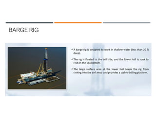 Posted Barge Rig Comprehensive Overview of Petroleum Drilling Processes and Technologies ...