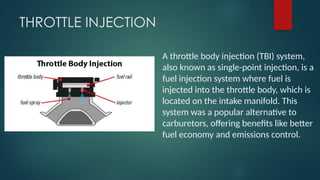 Wave Single Point Injection PETROL INJECTION IN SI ENGINE.pptx. free download | PPTX