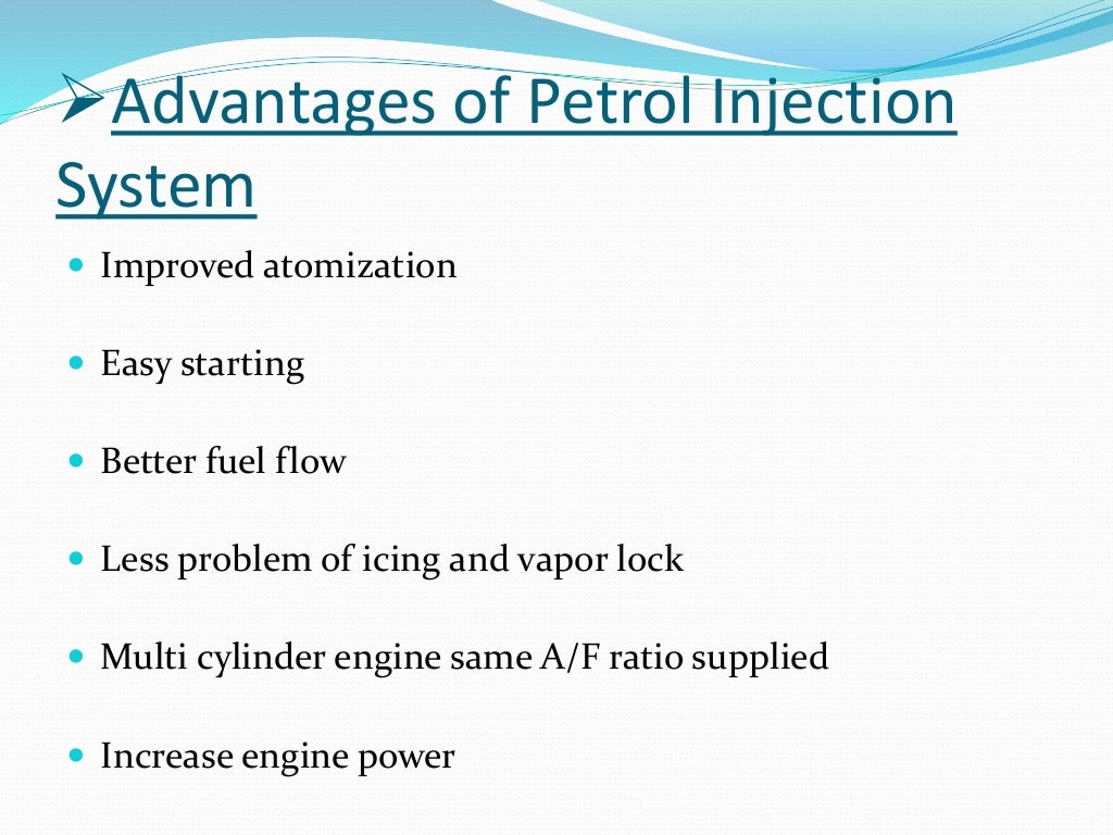 Petrol injection system