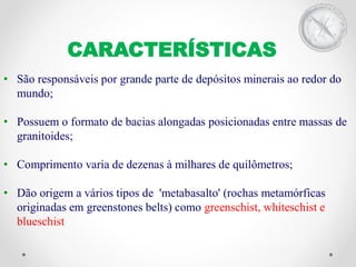 Greenstone belts e komatiitos