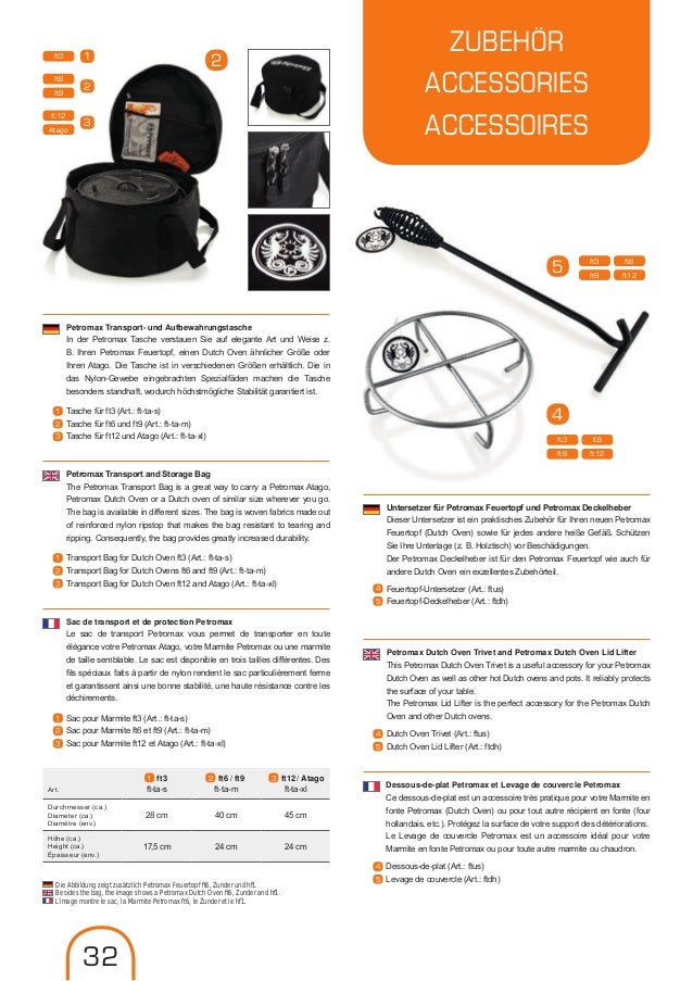 Petromax sac de transport pour feuertopf ft12 /& Atago Dutch Oven Extérieur Camping
