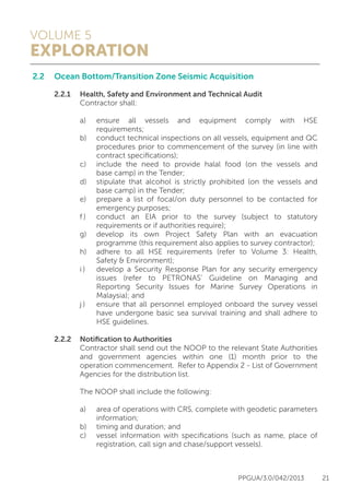 Ppgua Petronas exploration guidelines | PDF