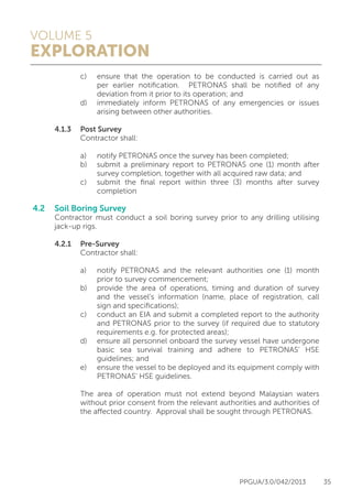 Ppgua Petronas exploration guidelines | PDF