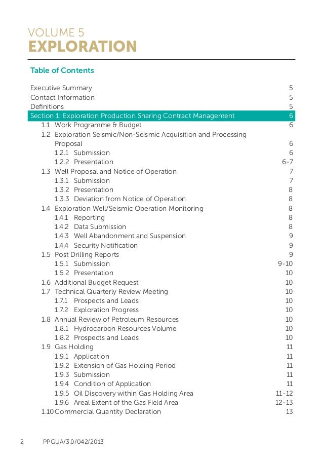 Petronas Exploration Guidelines