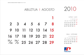 Petronor calendario Athletic 2010