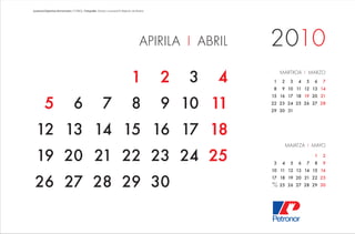 Petronor calendario Athletic 2010