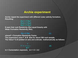 Petrophysic interpretation | PPTX