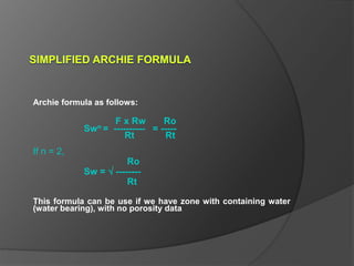 Petrophysic interpretation | PPTX