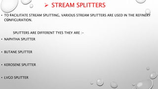 Butane Splitter crude oil refining process - CDU & VDU | PPTX