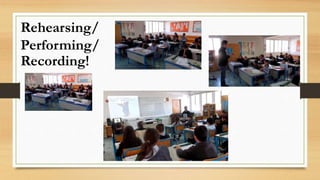 Rehearsing/
Performing/
Recording!
 