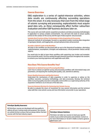 PetroSync - Advanced Seismic Data Acquisition and Processing | PDF