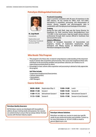 PetroSync - Advanced Seismic Data Acquisition and Processing | PDF