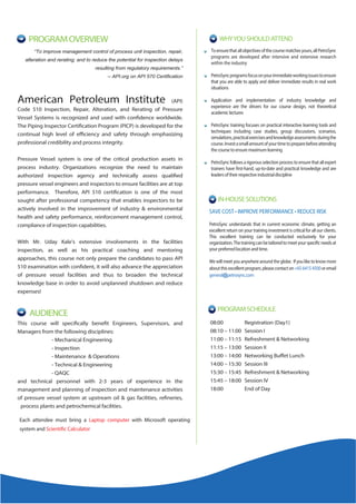 PetroSync - API 510 Pressure Vessel Inspector course | PDF