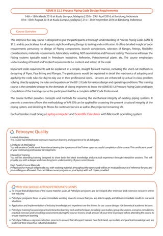 PetroSync - ASME B31.3 Process Piping Code Design Requirements | PDF