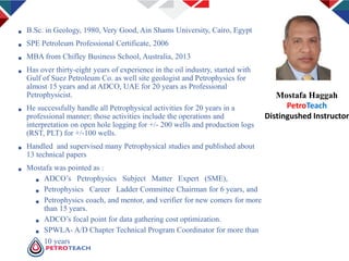 Petro Teach Free Webinar on Advanced Petrophysics by Mostafa Haggag | PDF