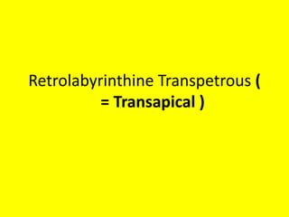 The temporalis muscle and periosteum
have been elevated as one flap.
 