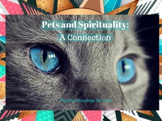 Pets and Spirituality:
A Connection
Psychic Readings by Ronn
 
