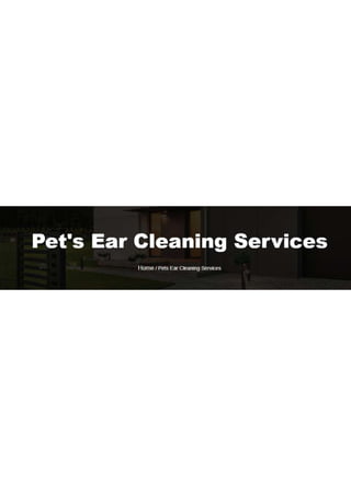 Pet's ear cleaning services USA.pdf