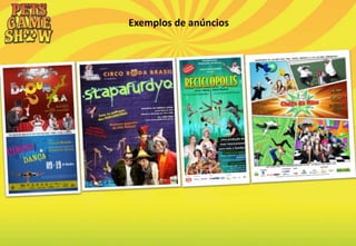 Exemplos de anúncios
 