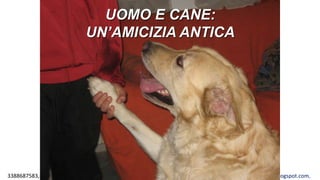 3388687583, www.apel-pediatri.org alberto.ferrando1@gmail.com, www.ferrandoalberto.blogspot.com,
UOMO E CANE:
UN’AMICIZIA ANTICA
 